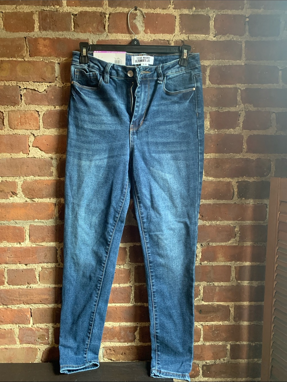 Steve Madden Women's Blue Wash Skinny Jeans small Medium NWT